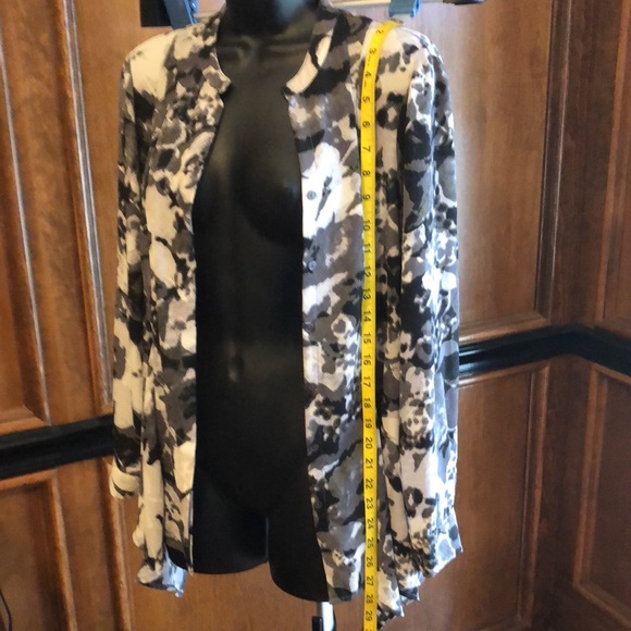 Blouse jacket investments  sz  PET MED black white - Picture 2 of 15